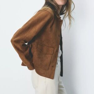 Zara Suede Effect Jacket